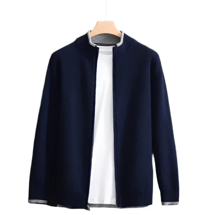 ETHAN | LUXURY CASHMERE ZIP-UP CARDIGAN