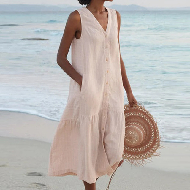 MALINA – SUMMER V-NECK DRESS