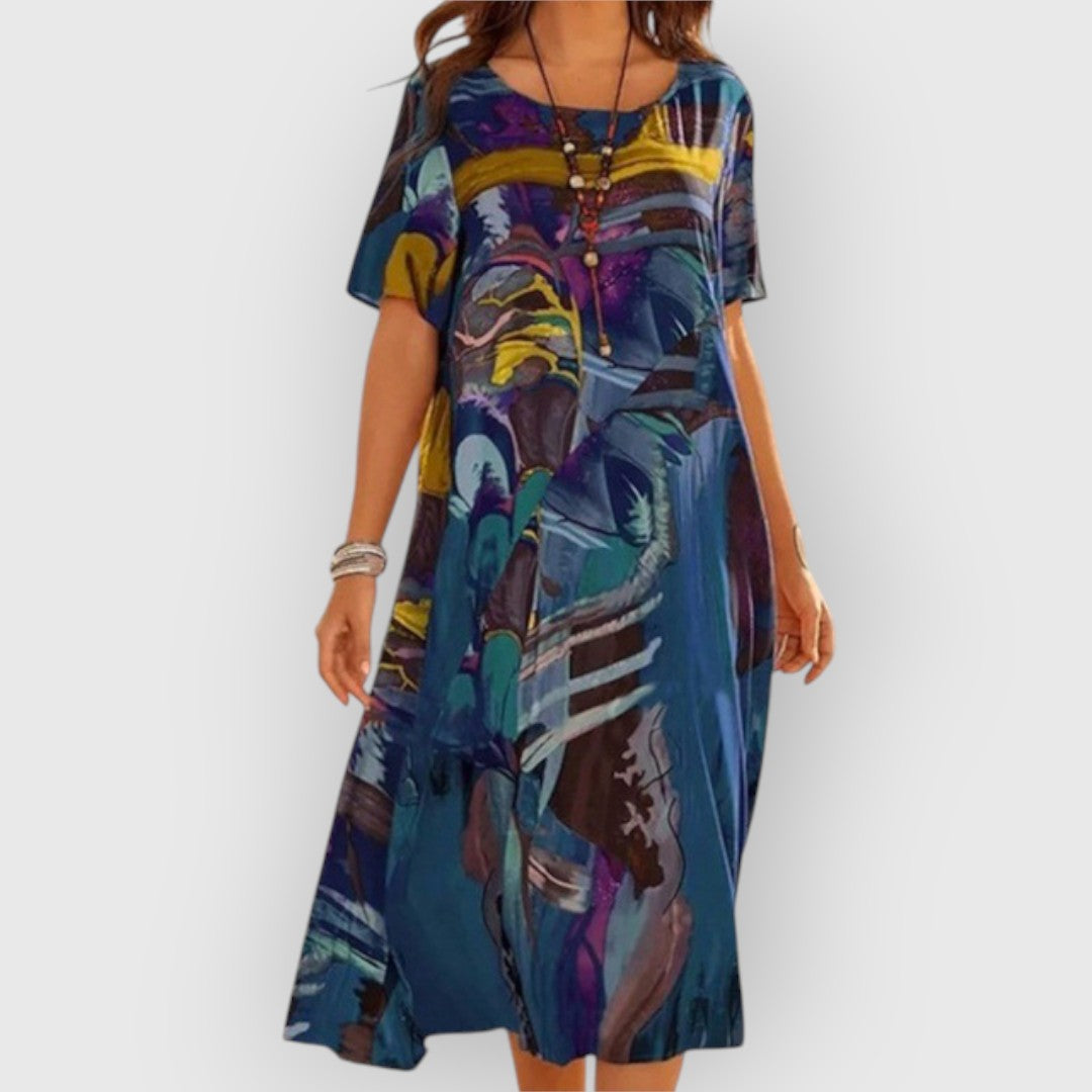 SELENE - ELEGANT ABSTRACT DRESS