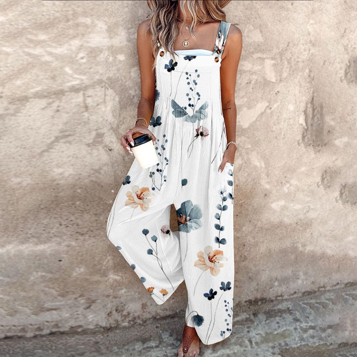 DILARA - RELAXED-FIT SLEEVELESS JUMPSUIT
