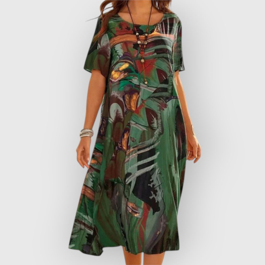 SELENE - ELEGANT ABSTRACT DRESS
