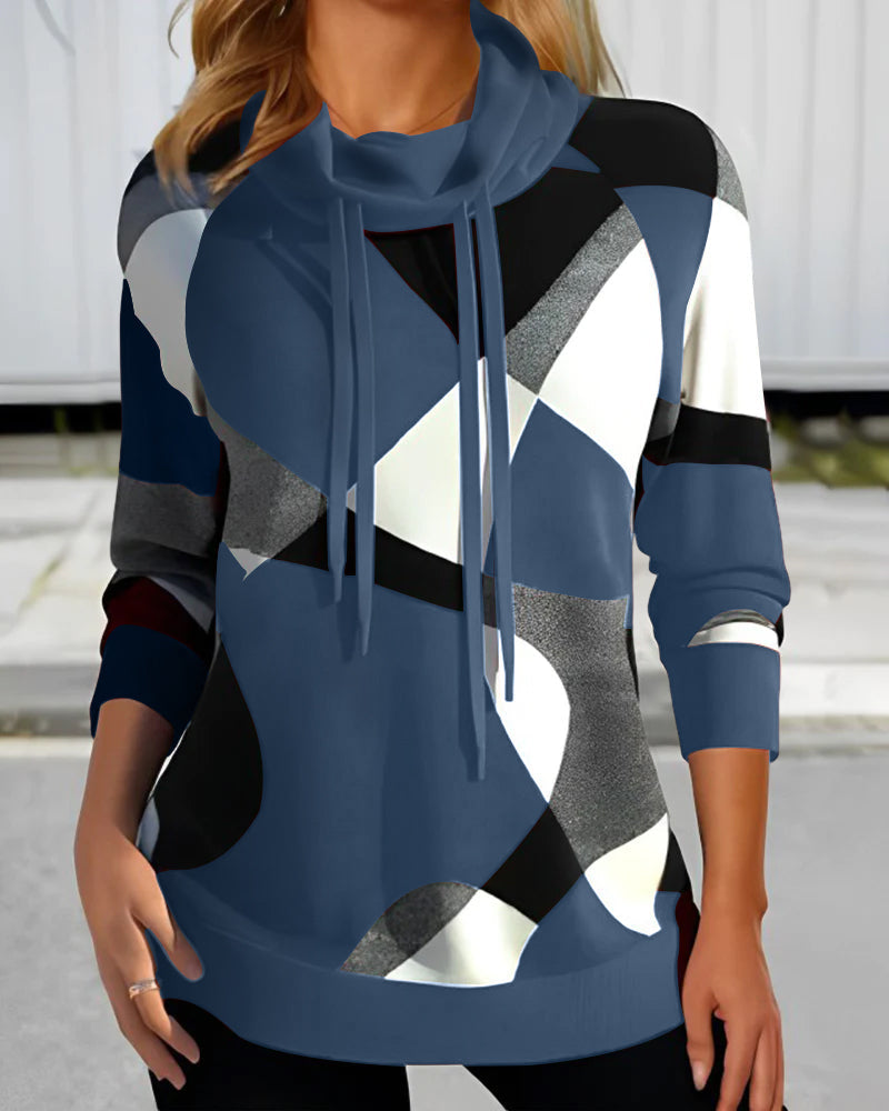 HILARY | ELEGANT RELAXED-FIT COLORBLOCK TOP