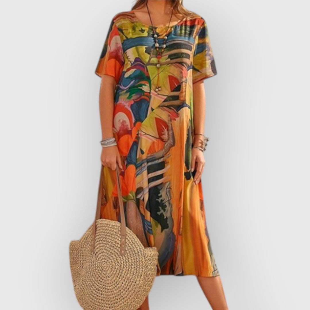 SELENE - ELEGANT ABSTRACT DRESS