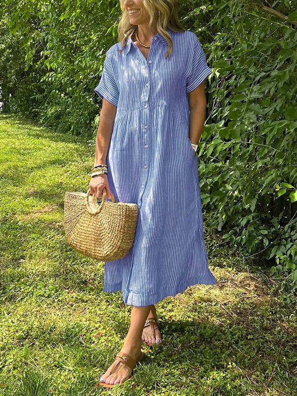 FABIENNA - ELEGANT TAILORED MAXI DRESS WITH TUMMY COVERAGE