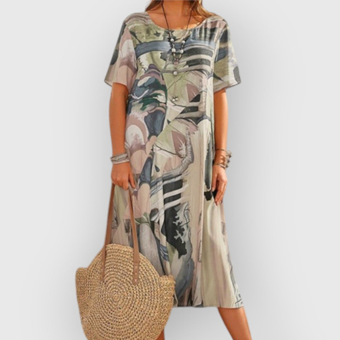 SELENE - ELEGANT ABSTRACT DRESS
