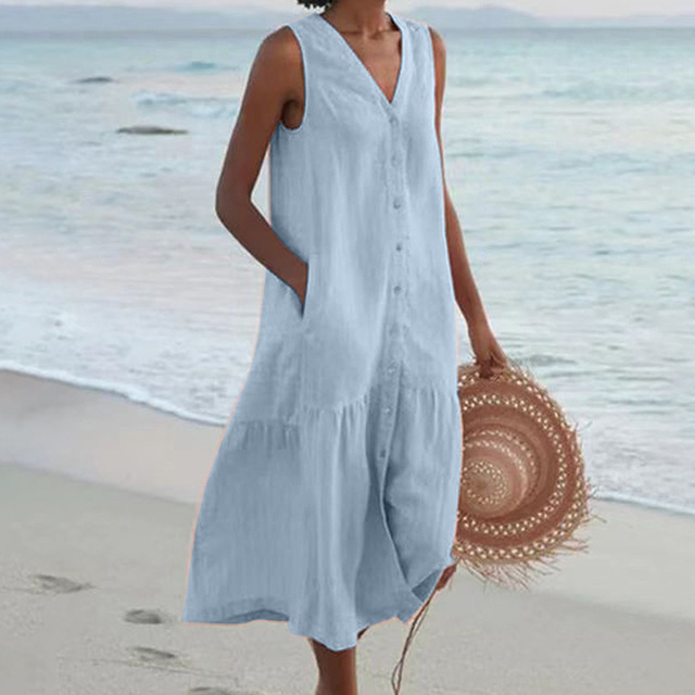 MALINA – SUMMER V-NECK DRESS