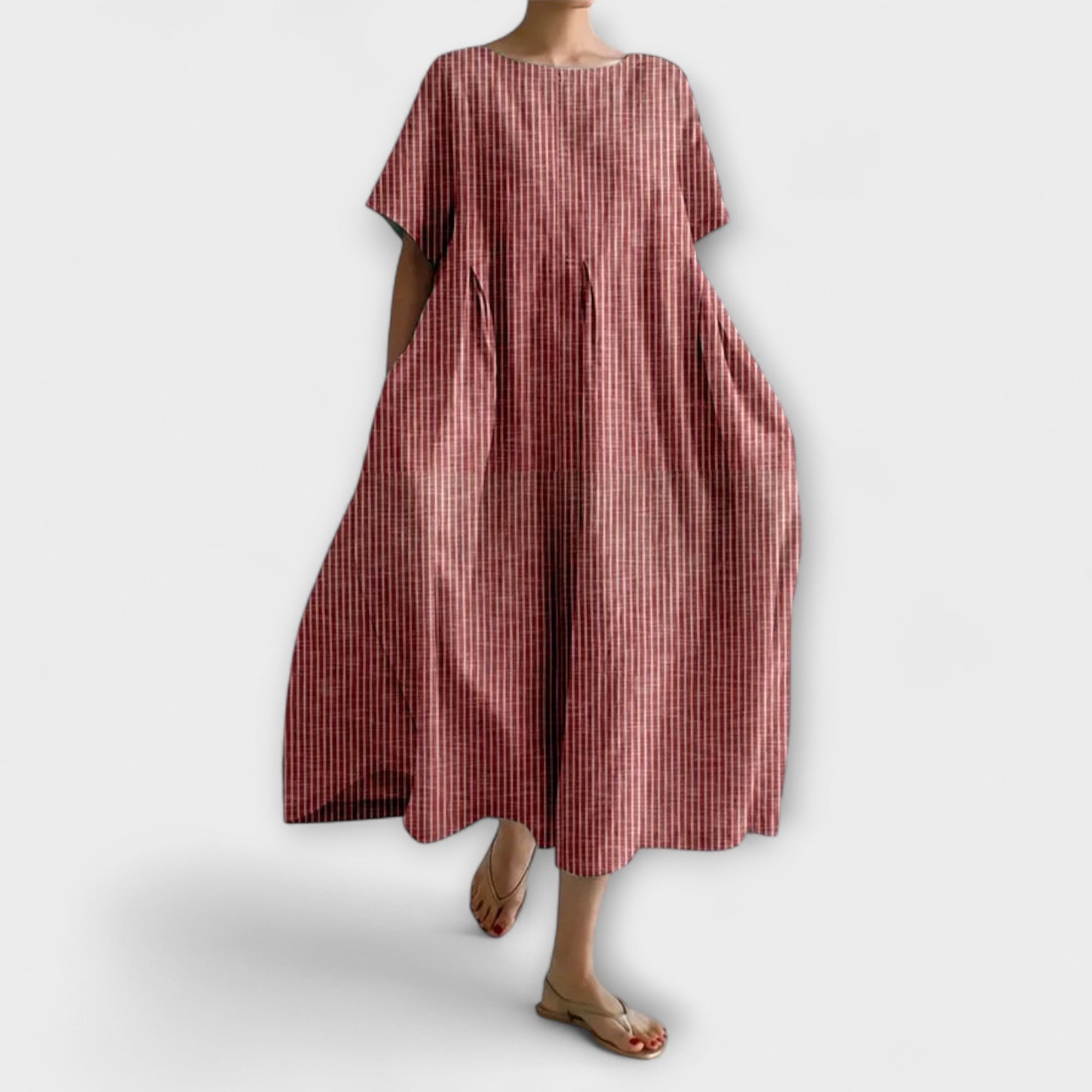 IVY - ELEGANT REGULAR FIT CHECKED DRESS