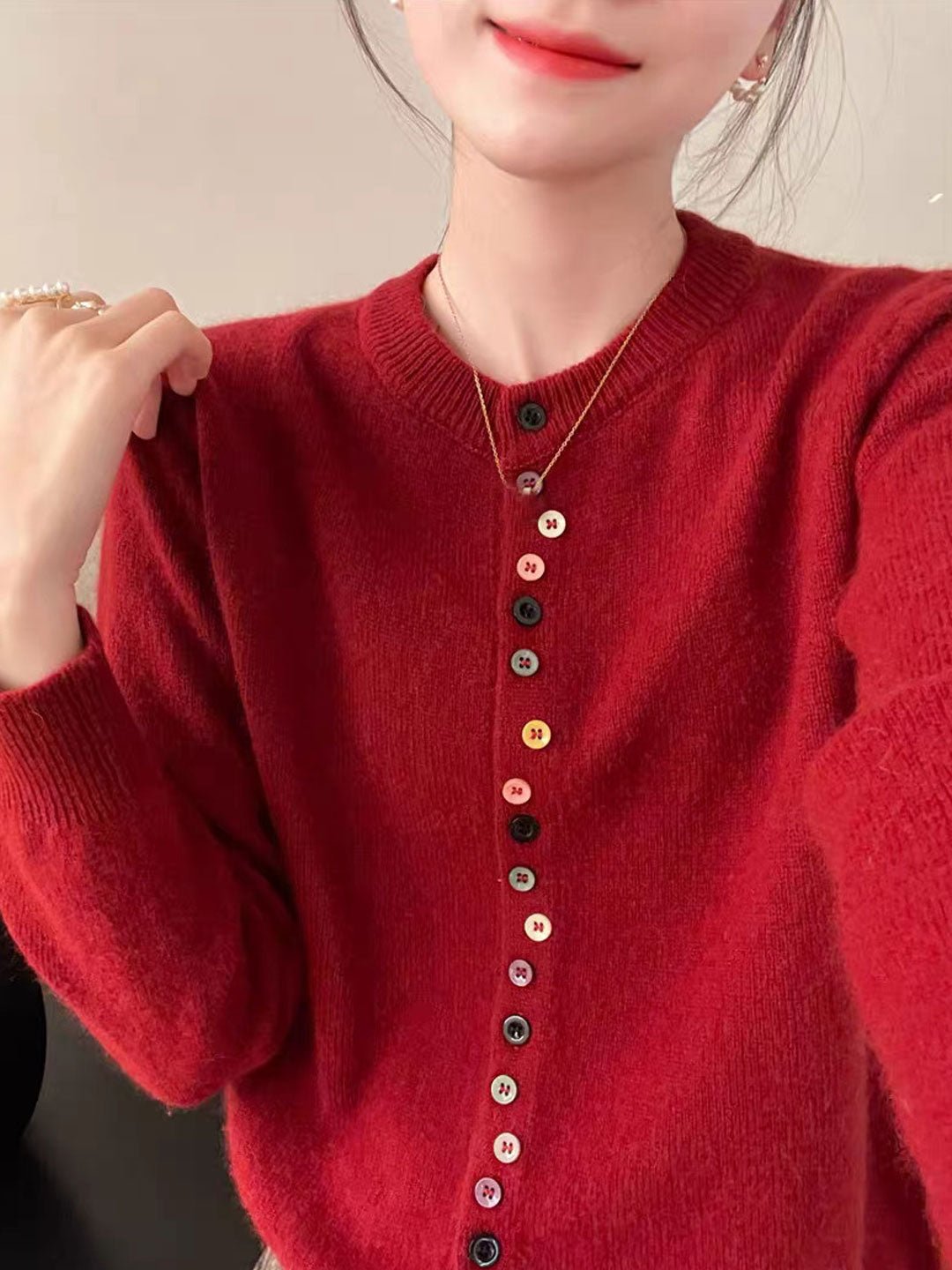 VANA | TIMELESS BUTTONED CARDIGAN WITH TUMMY COVERAGE