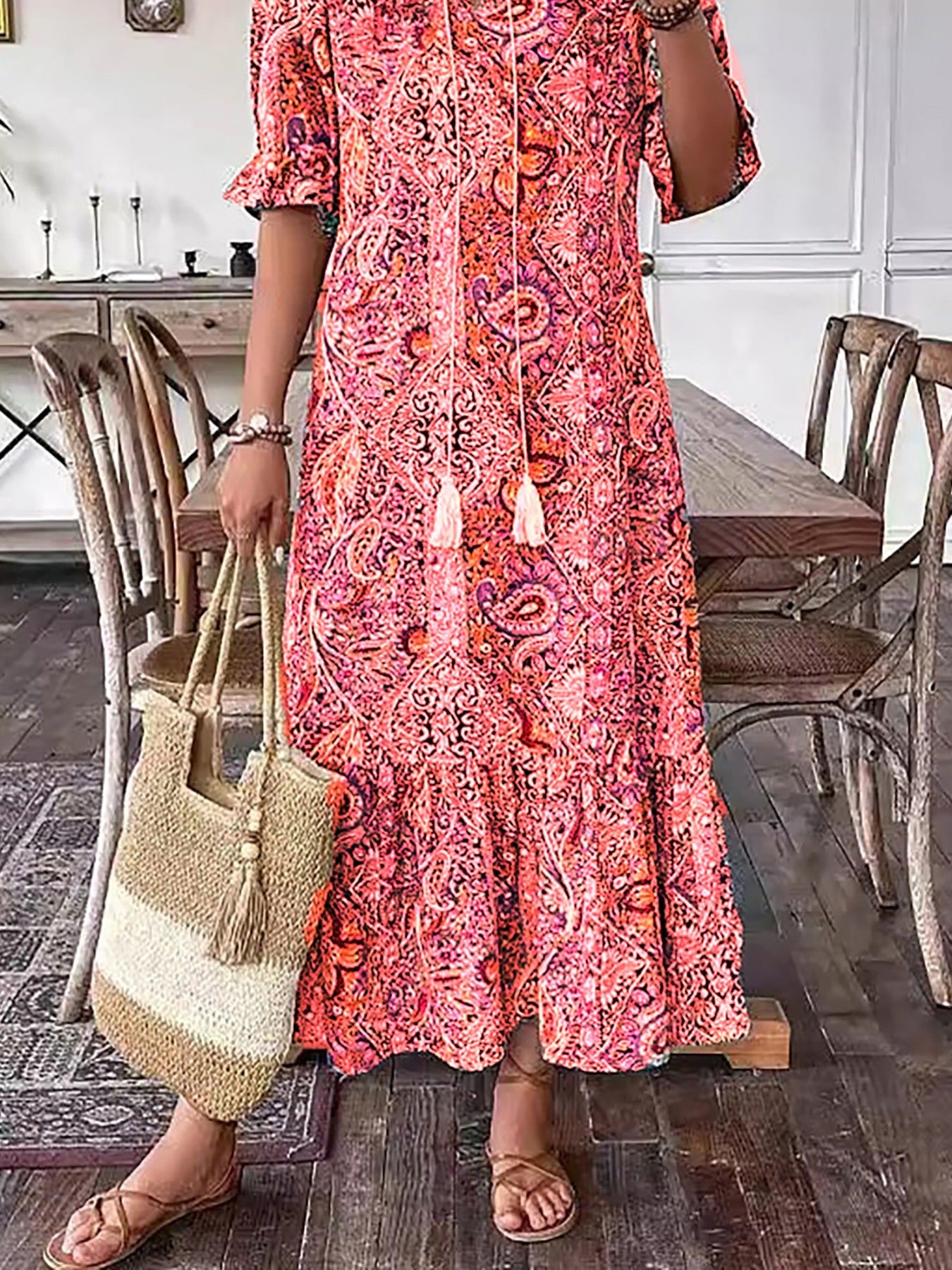 MANELL – RELAXED-FIT BOHO GRACE DRESS