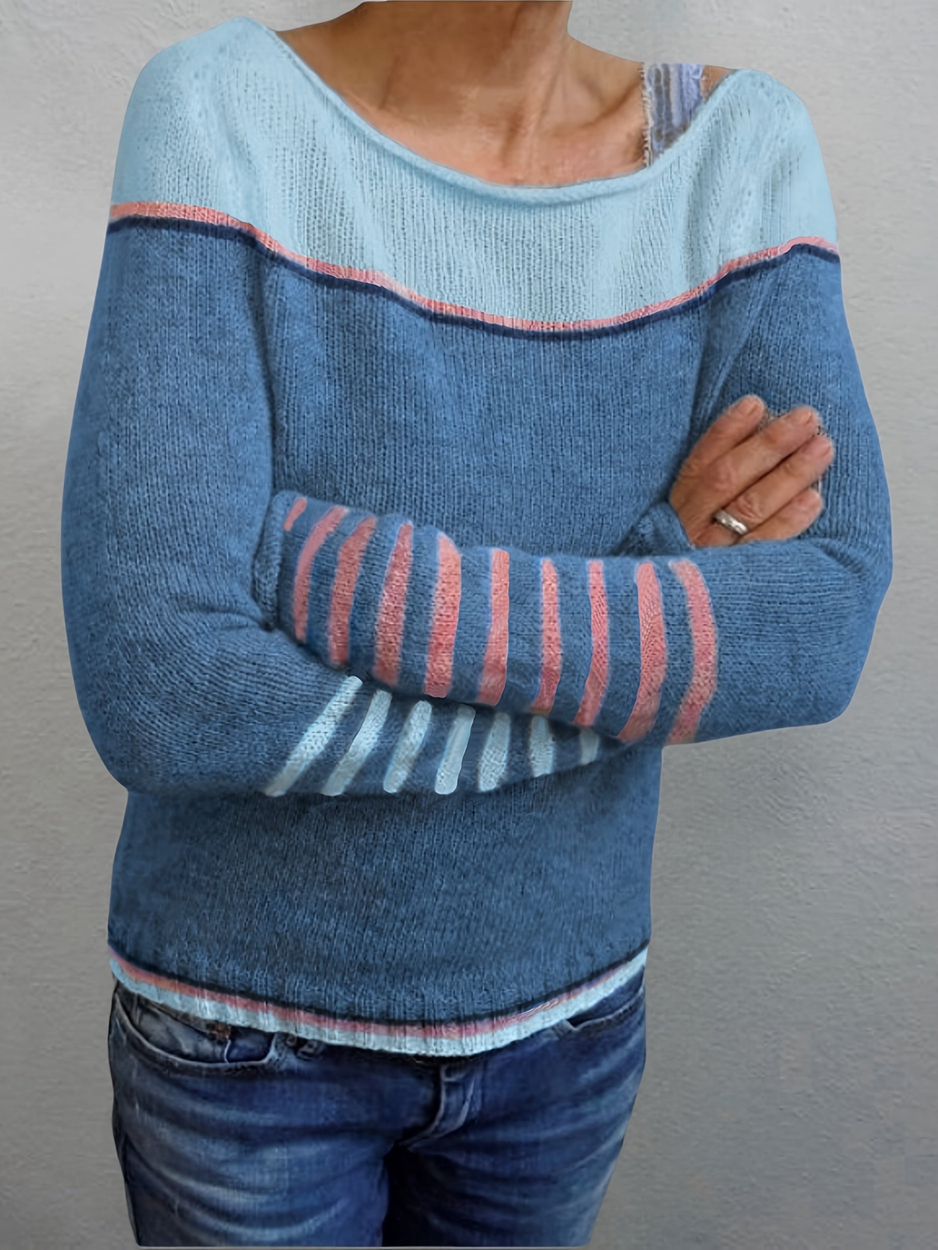 MYRABEL | RELAXED-FIT STRIPED SWEATER