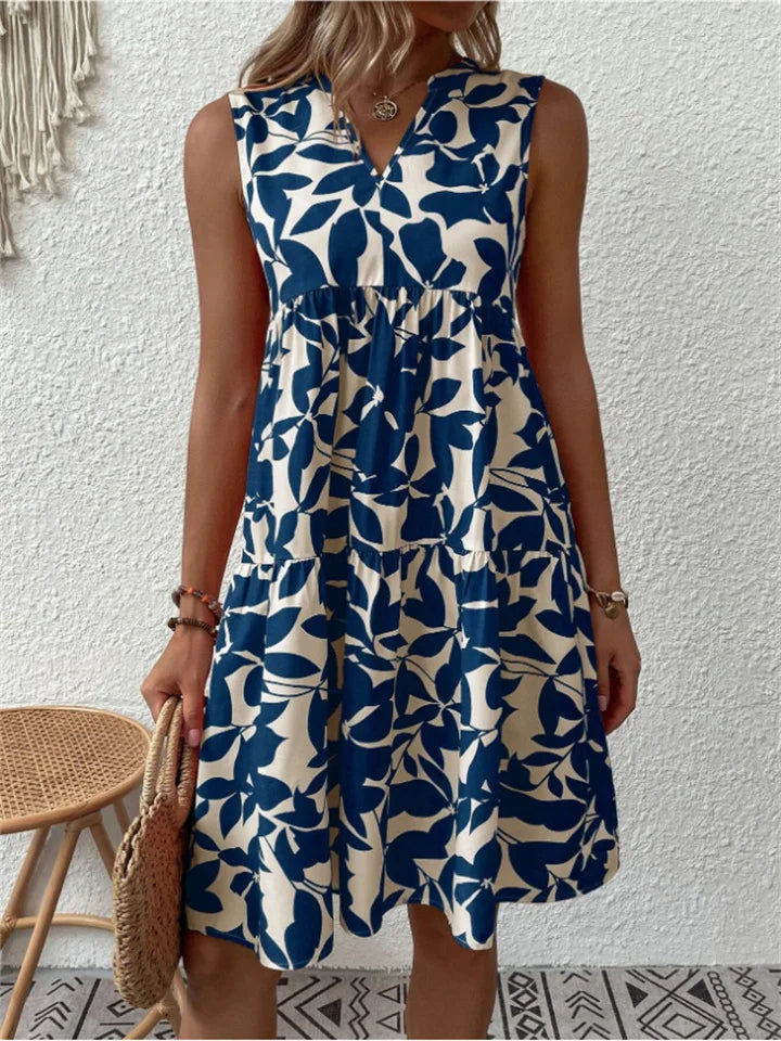 TASHA – BLOOMING FLOWY DRESS WITH TUMMY COVERAGE
