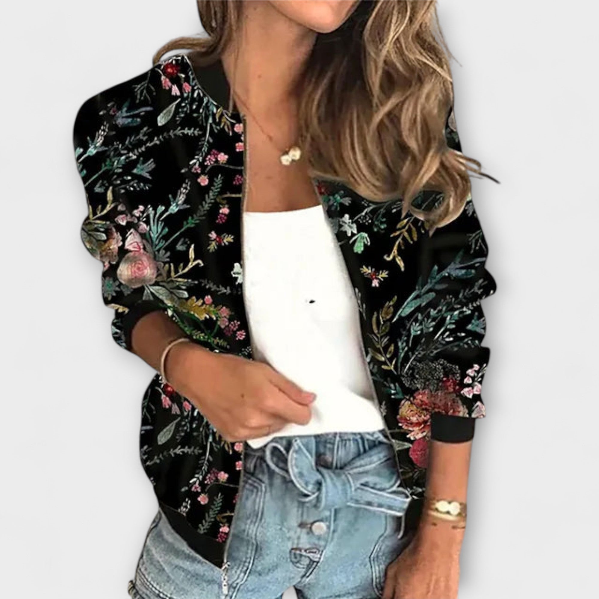 ERICA | PRINTED ZIP JACKET