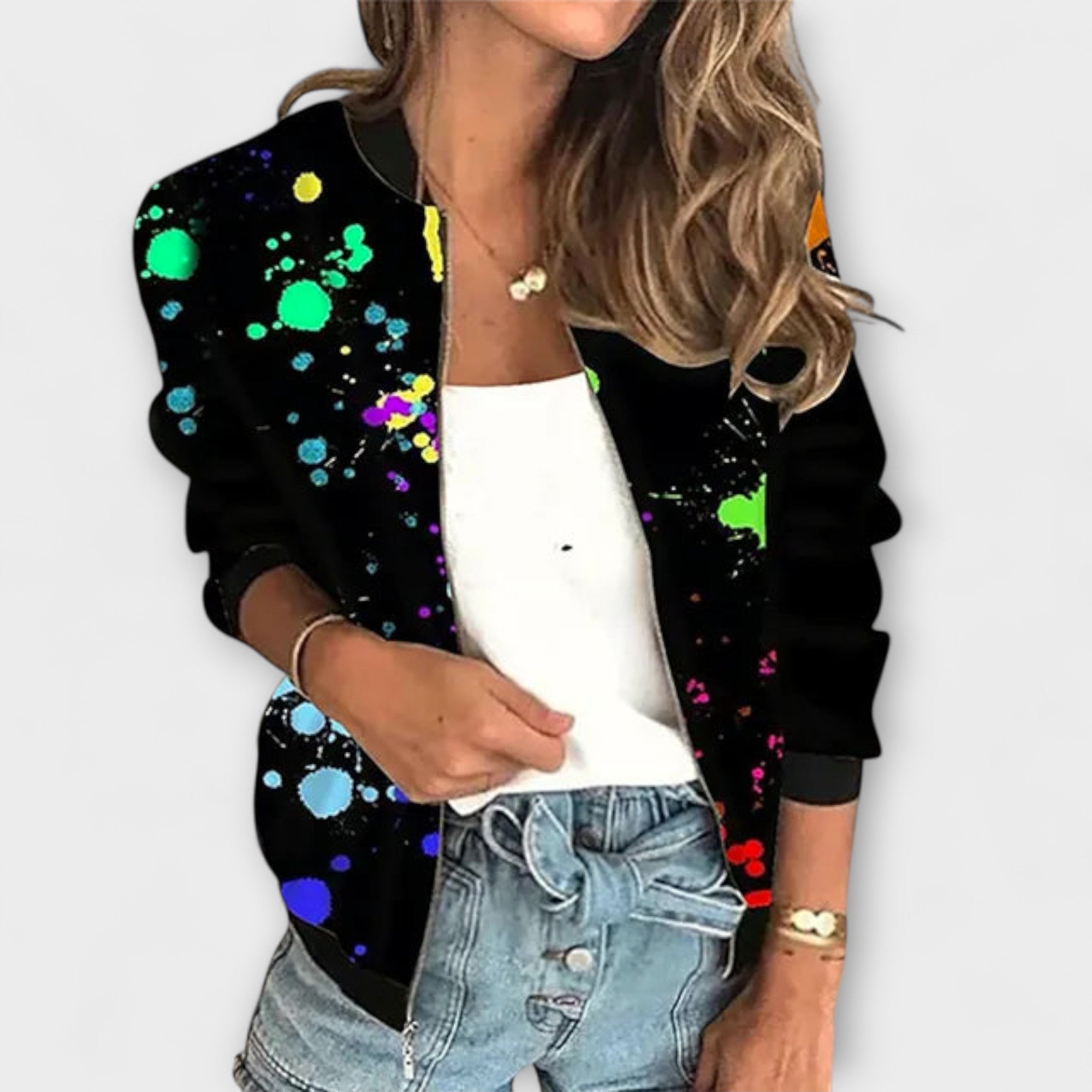 ERICA | PRINTED ZIP JACKET