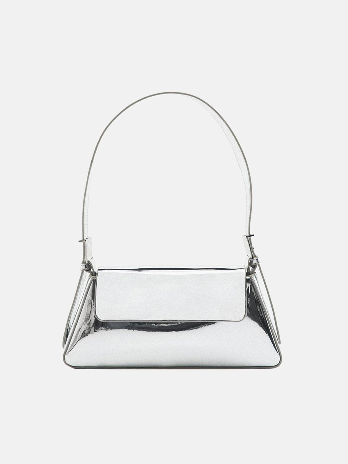 Ivy Metallic Lacquered Leather Shoulder Bag