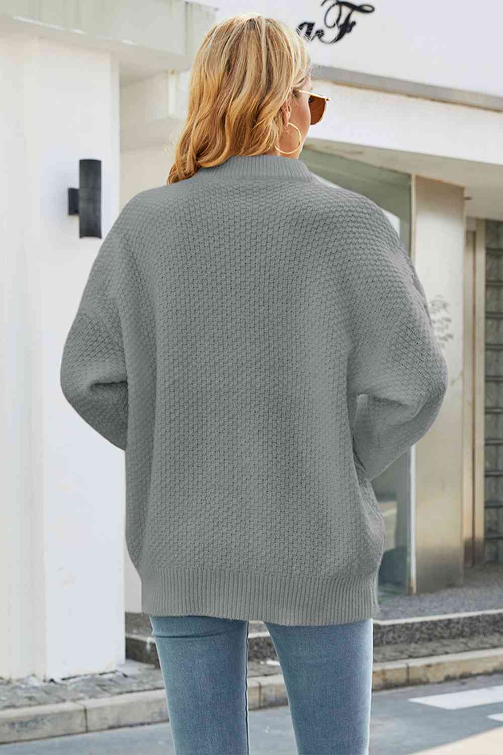 DOROTHY | OVERSIZED CABLE KNIT JUMPER WITH TUMMY COVERAGE
