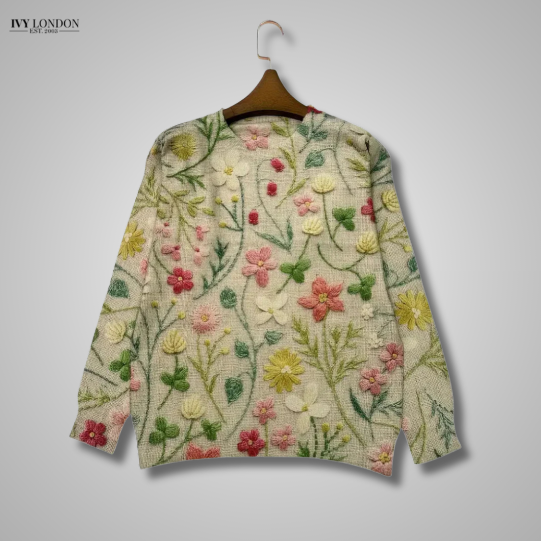ELENORA | LUXE FLORAL WOMEN’S SWEATER