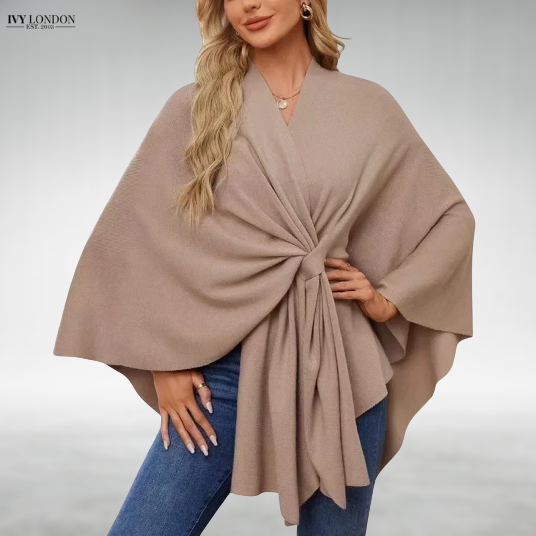 ESTHER | ELEGANT DRAPED CARDIGAN WITH TUMMY COVERAGE