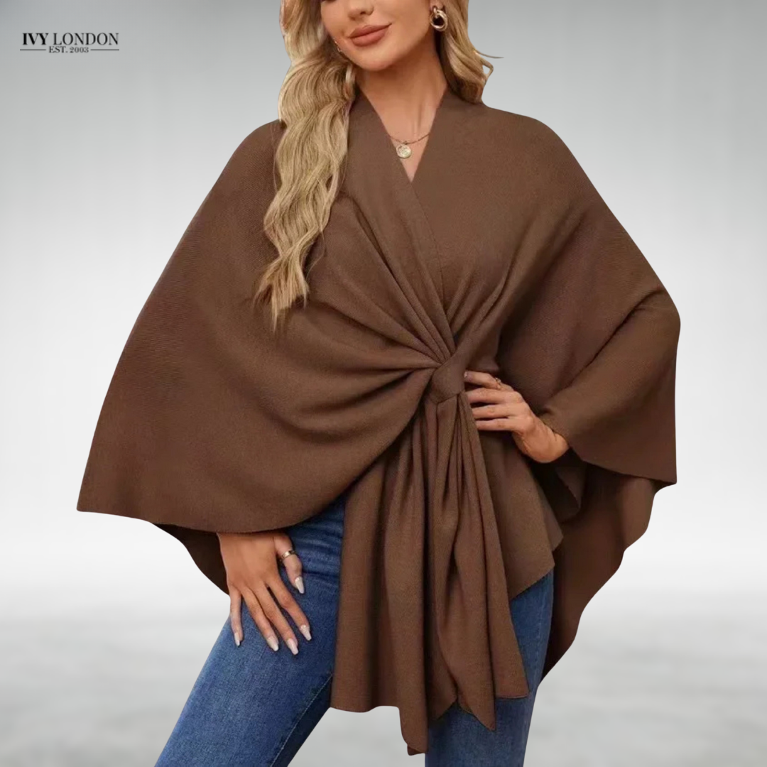 ESTHER | ELEGANT DRAPED CARDIGAN WITH TUMMY COVERAGE