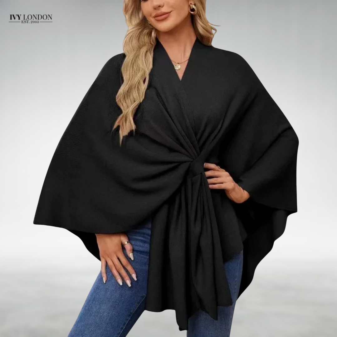 ESTHER | ELEGANT DRAPED CARDIGAN WITH TUMMY COVERAGE