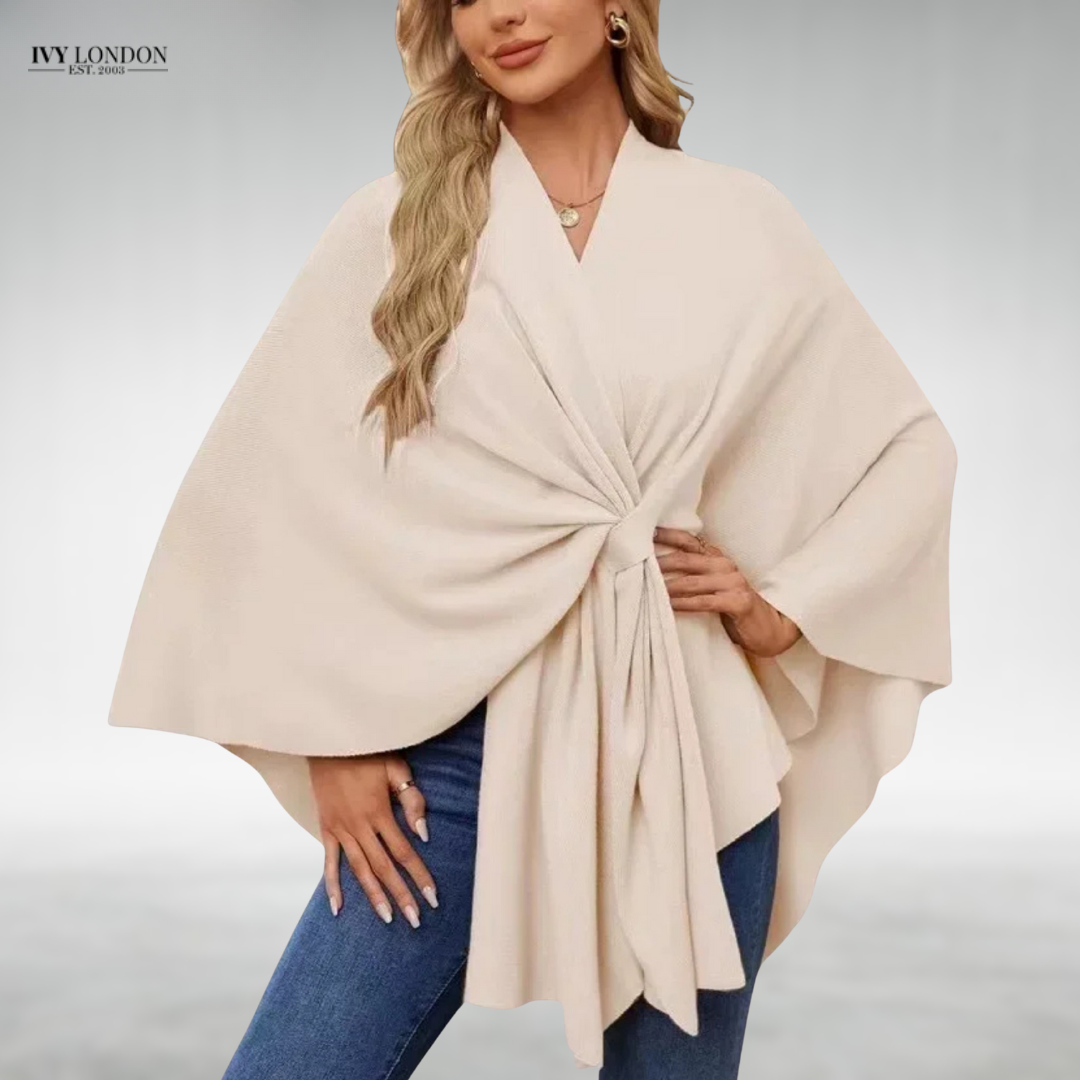 ESTHER | ELEGANT DRAPED CARDIGAN WITH TUMMY COVERAGE