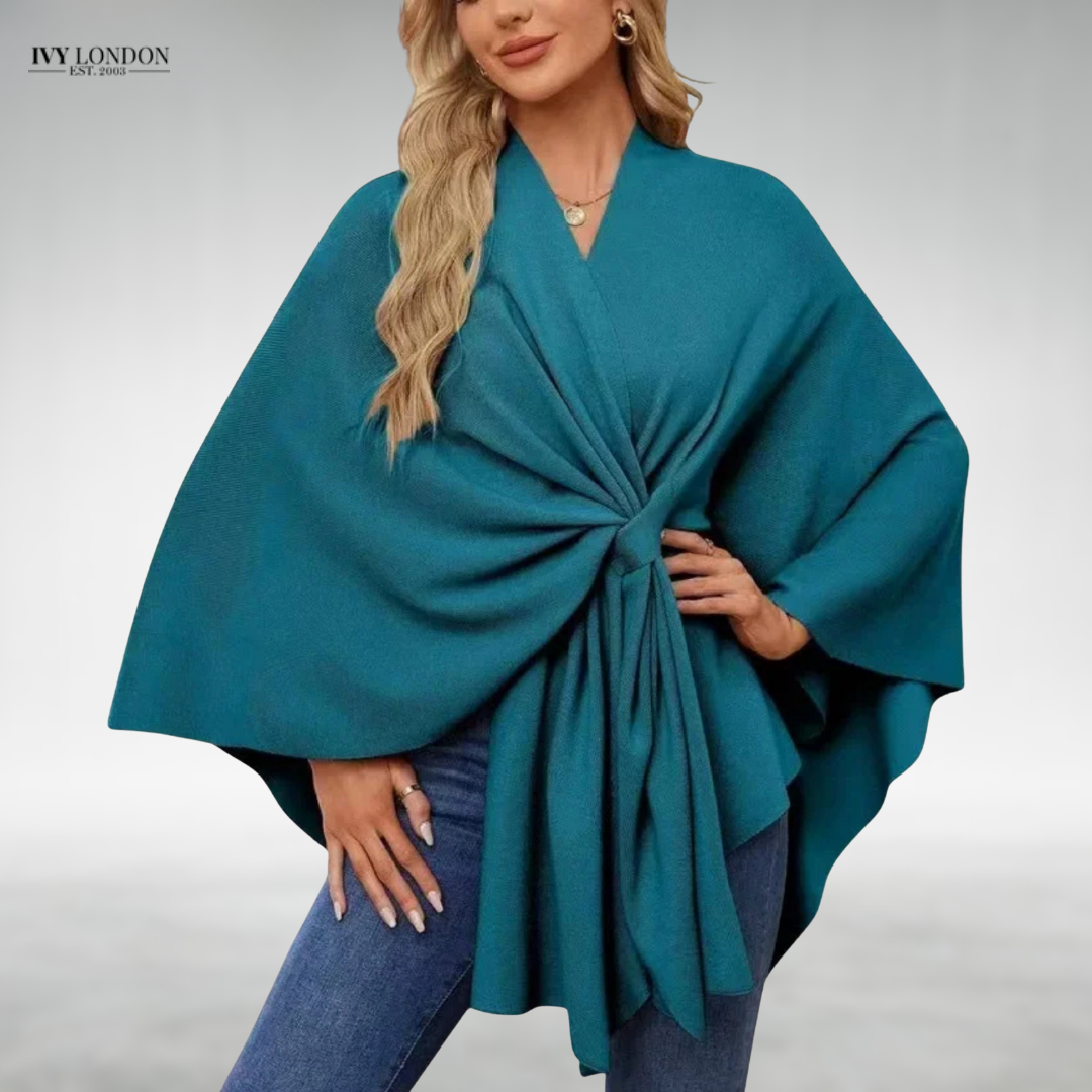 ESTHER | ELEGANT DRAPED CARDIGAN WITH TUMMY COVERAGE