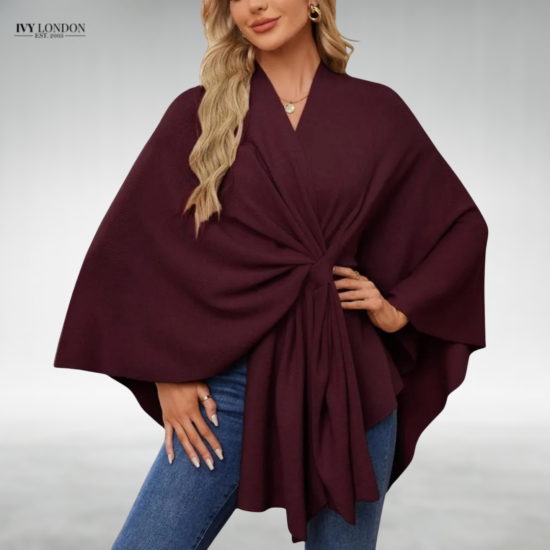 ESTHER | ELEGANT DRAPED CARDIGAN WITH TUMMY COVERAGE