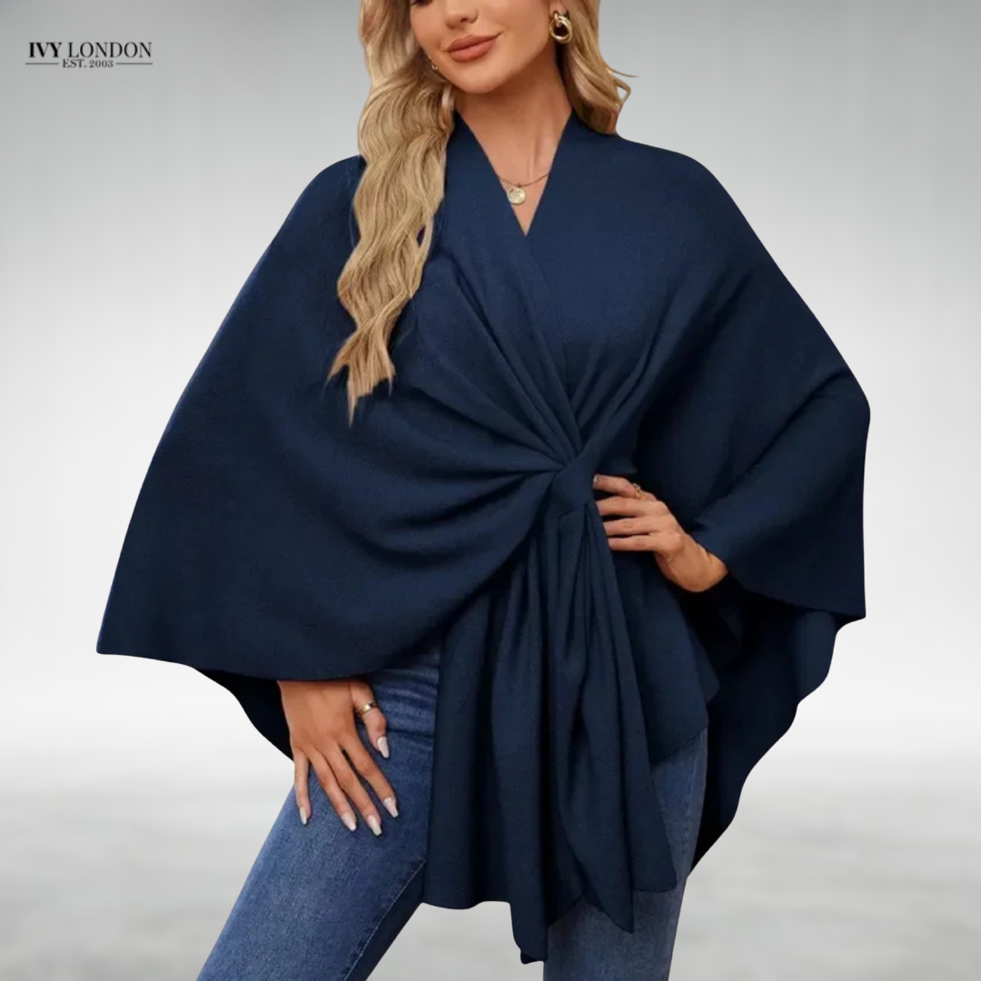 ESTHER | ELEGANT DRAPED CARDIGAN WITH TUMMY COVERAGE