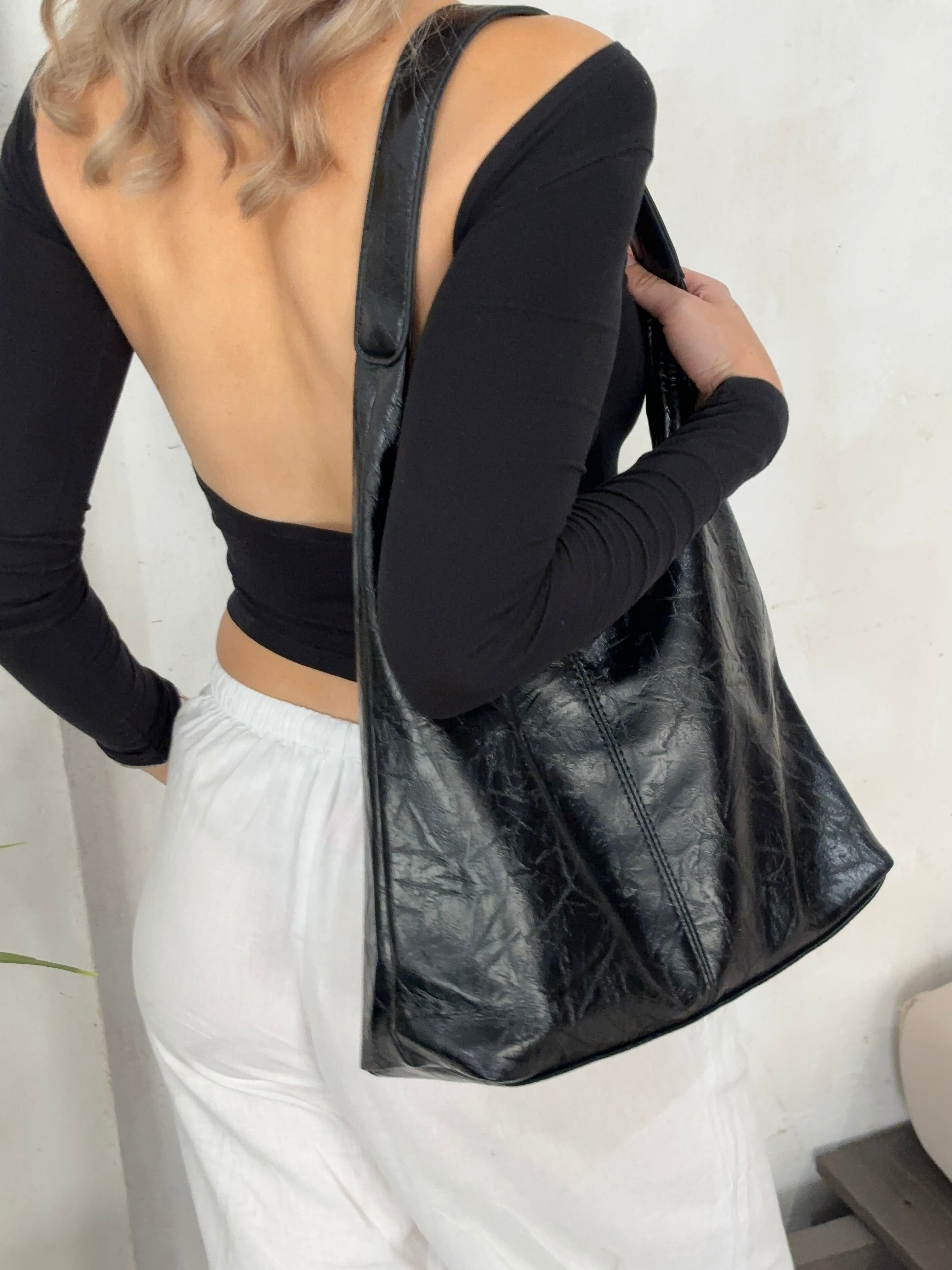 Ivy Crimson Luxe Leather Satchel
