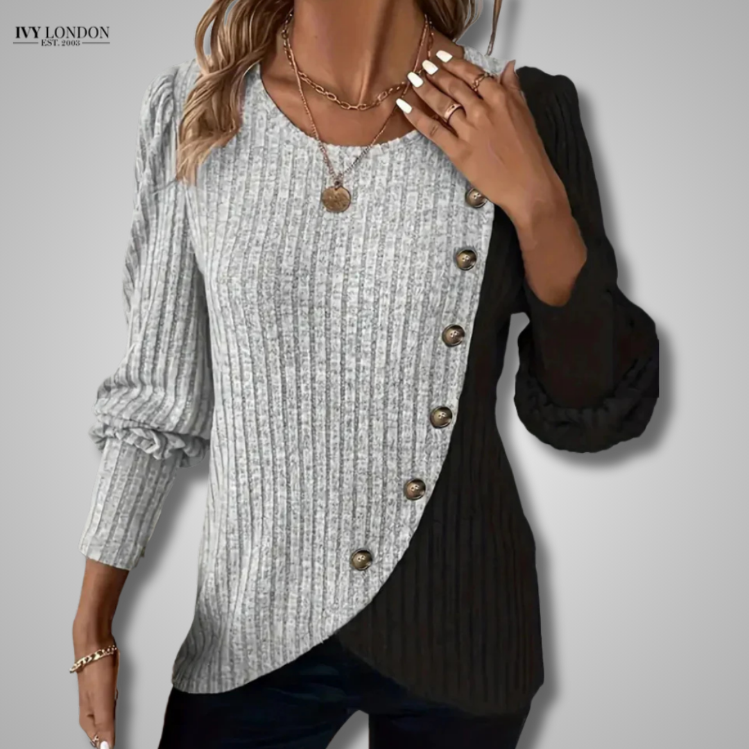 KAIA | ELEGANT BUTTON DOWN KNIT LONGSLEEVER