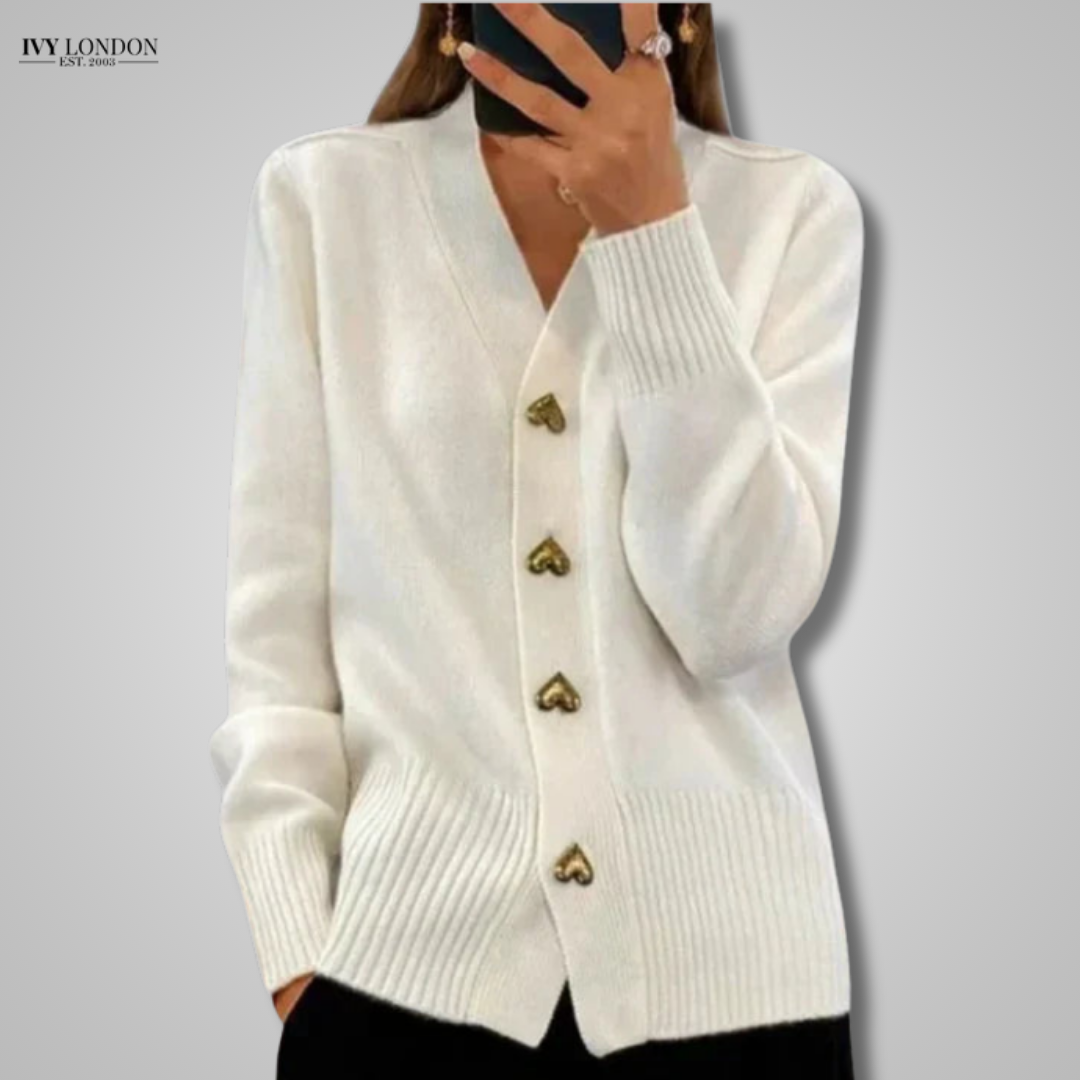 MABEL | ELEGANT CARDIGAN WITH FEMININE DRAPE