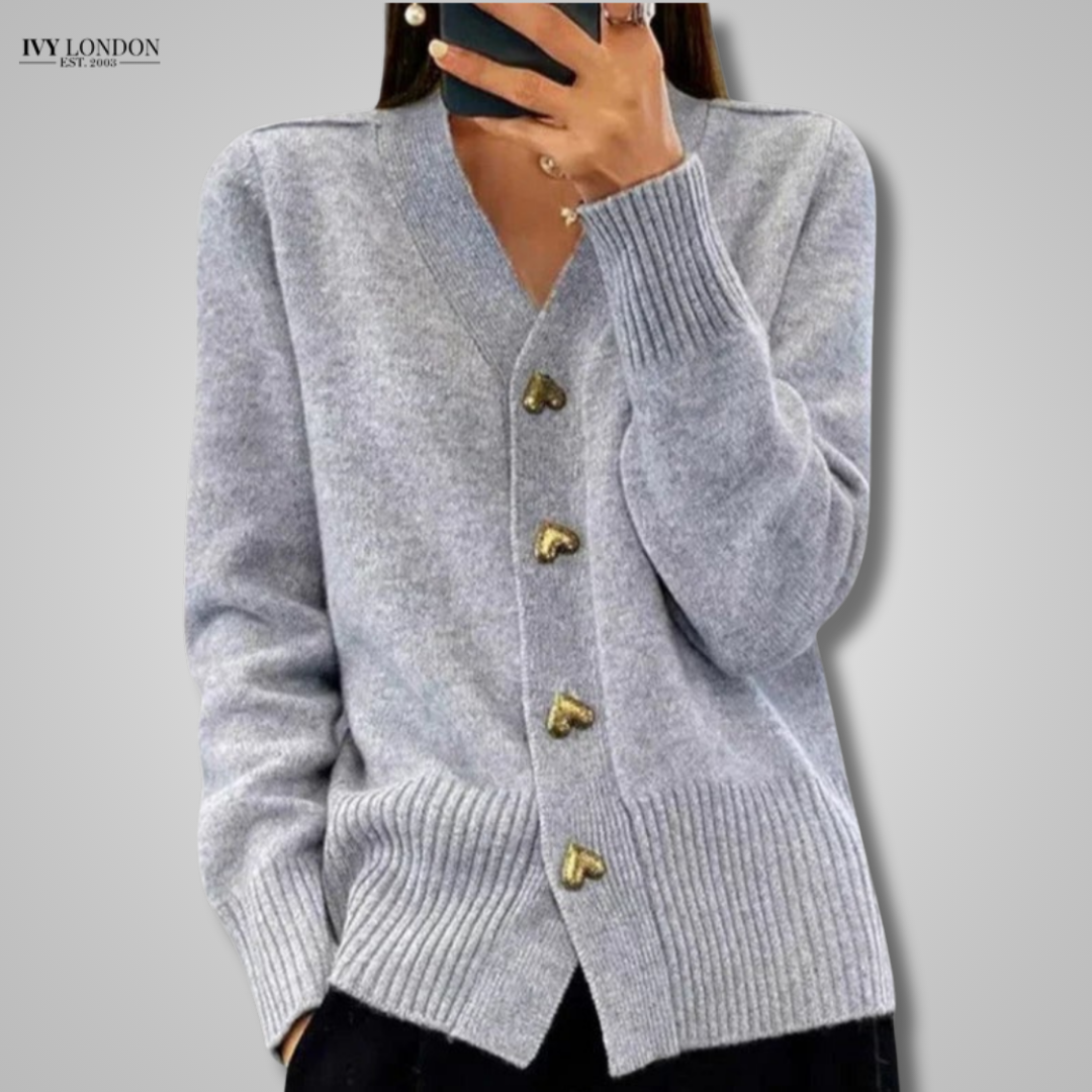 MABEL | ELEGANT CARDIGAN WITH FEMININE DRAPE