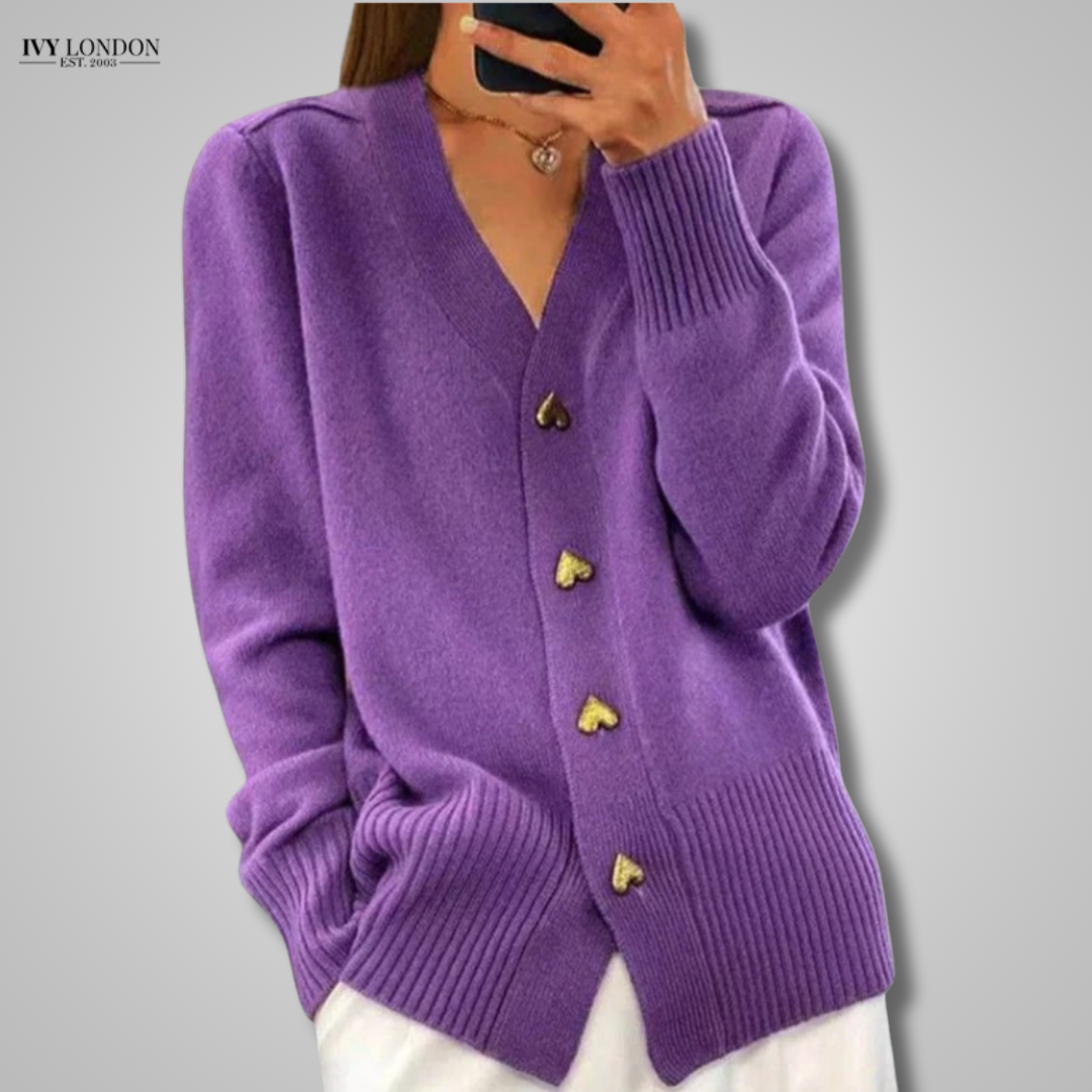 MABEL | ELEGANT CARDIGAN WITH FEMININE DRAPE