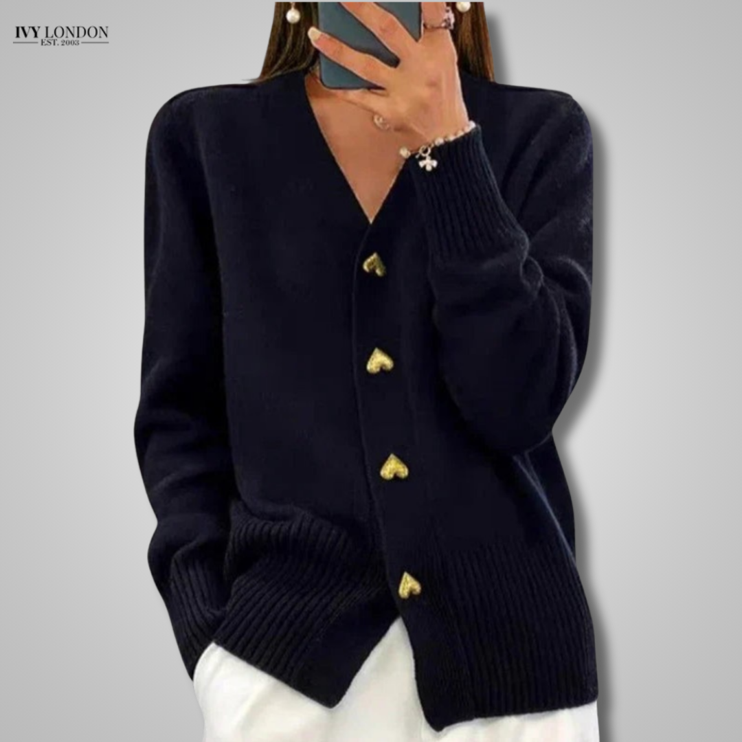 MABEL | ELEGANT CARDIGAN WITH FEMININE DRAPE
