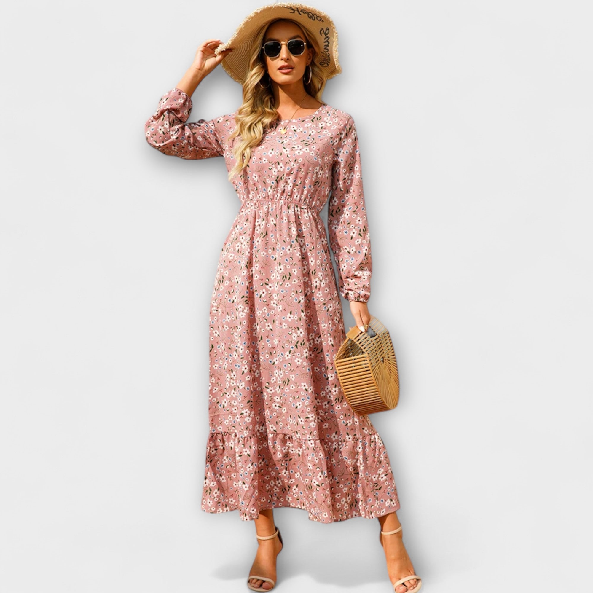 ELINA – BOHEMIAN RELAXED-FIT MAXI DRESS