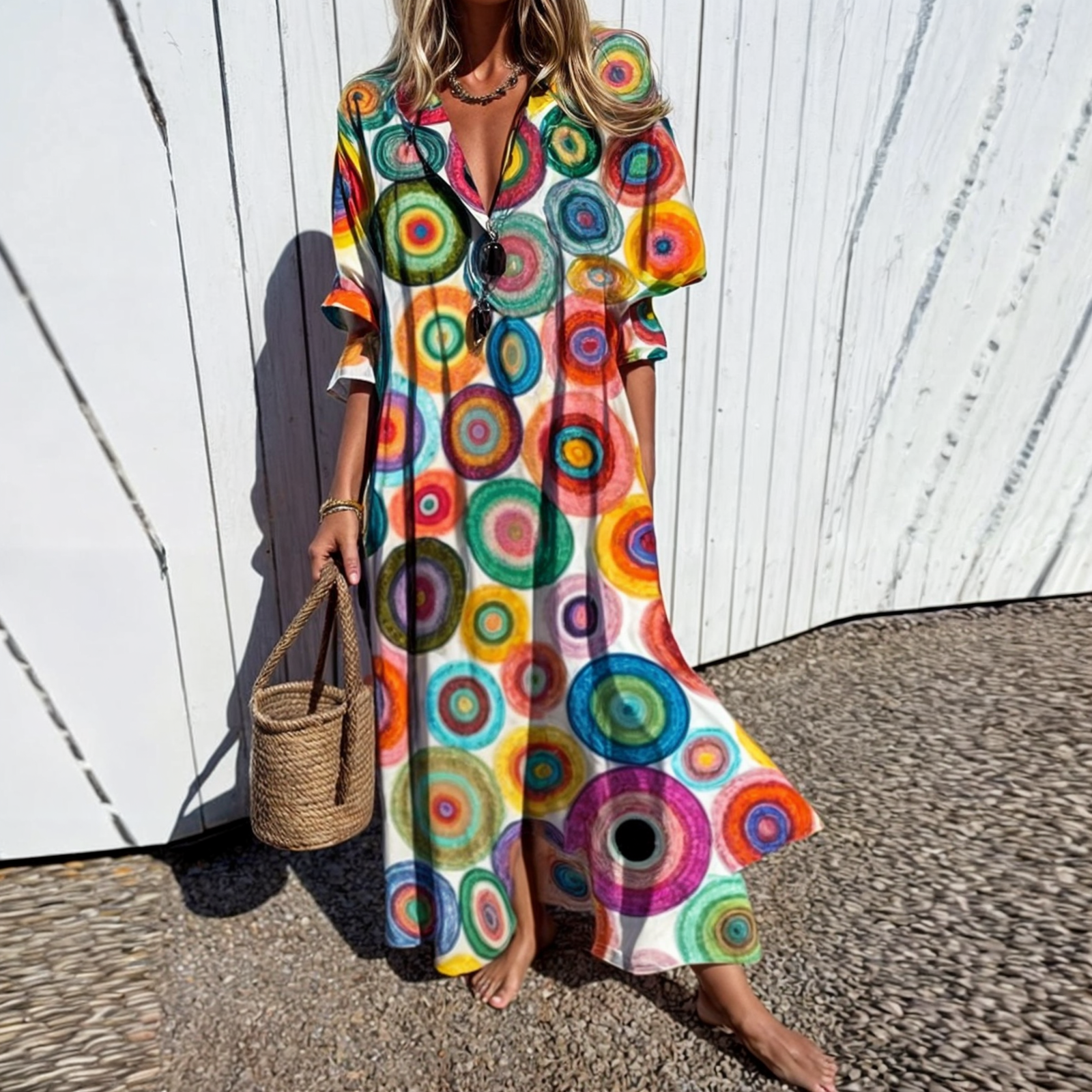 LIANA - RELAXED-FIT BOHO DRESS