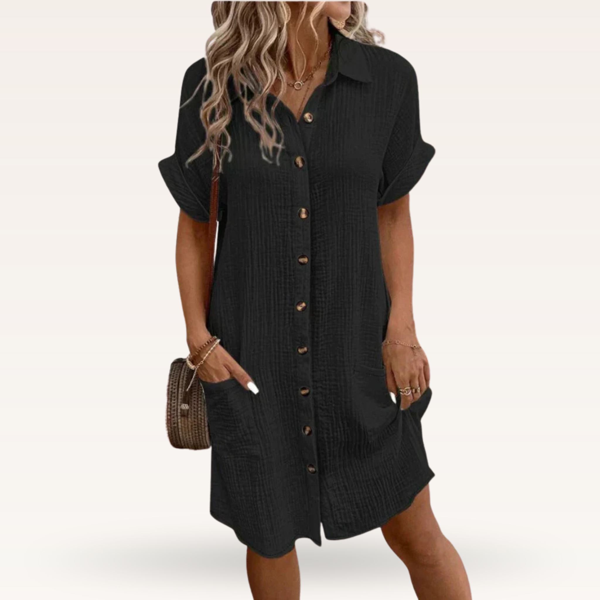 ELEANOR – ELEGANT POLO DRESS WITH TUMMY COVERAGE