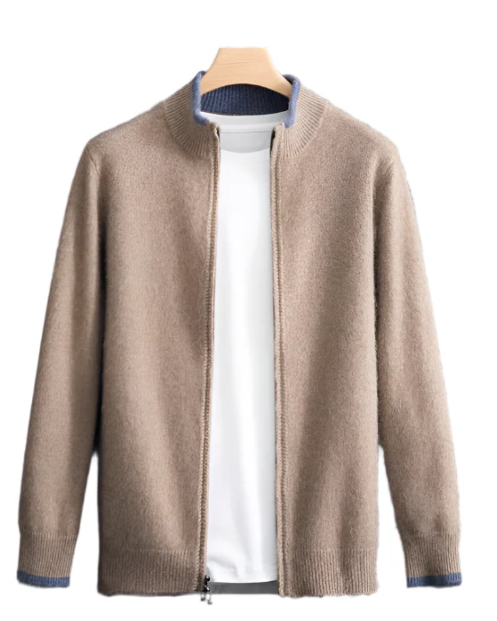 ETHAN | LUXURY CASHMERE ZIP-UP CARDIGAN