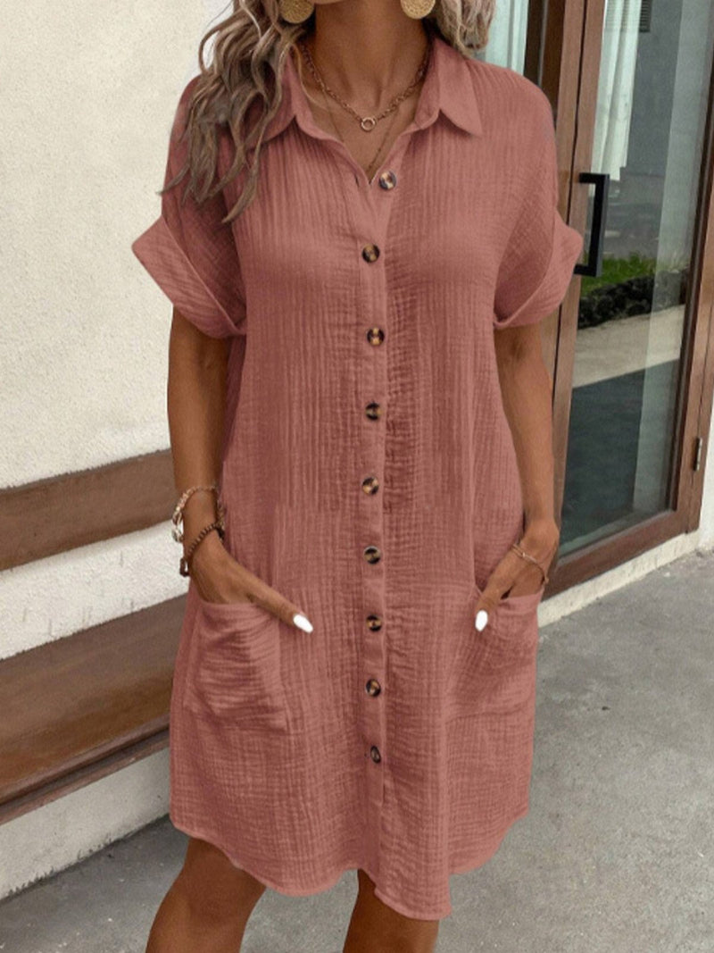 ELEANOR – ELEGANT POLO DRESS WITH TUMMY COVERAGE