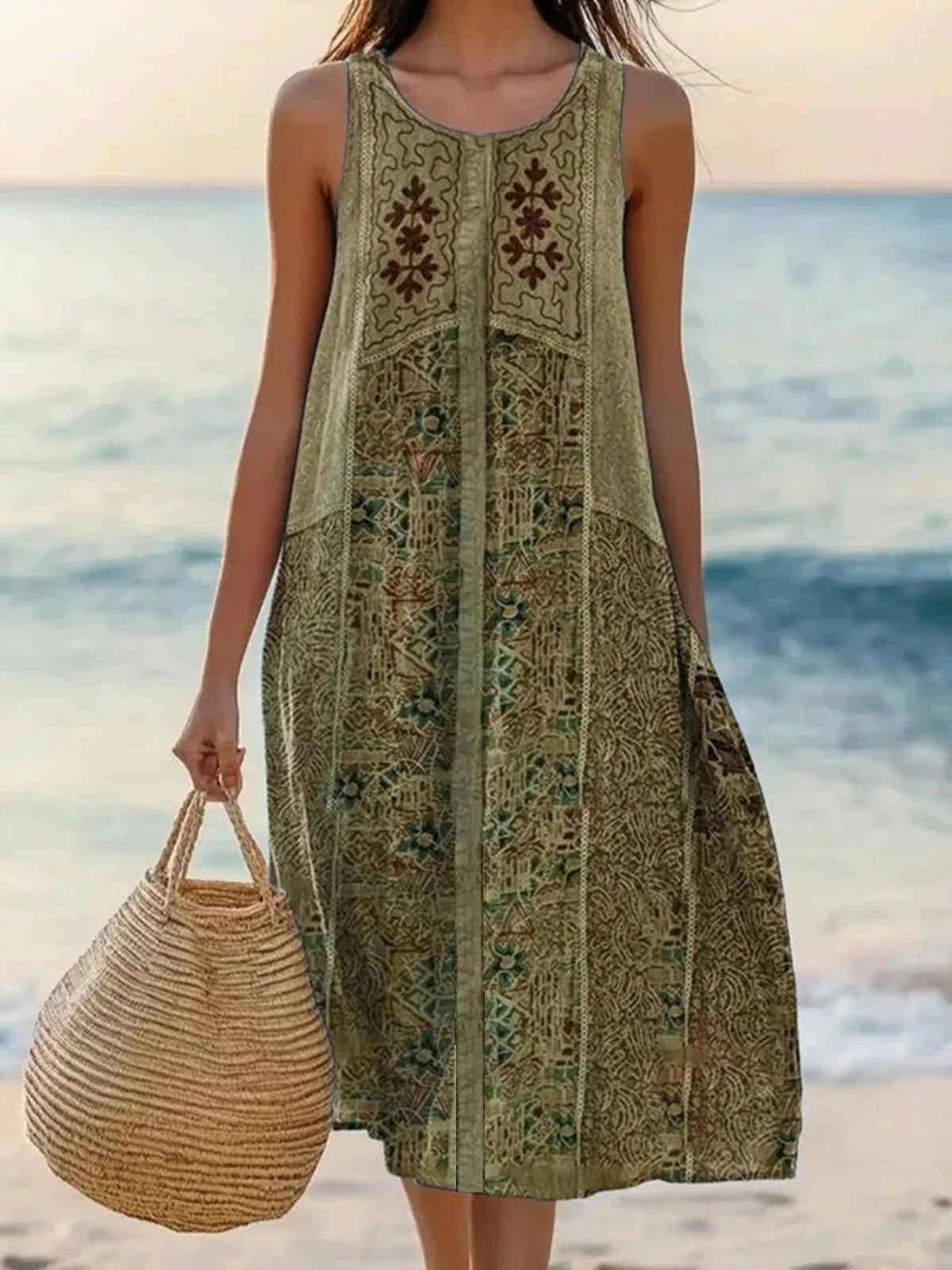 SHERRY - SLEEVELESS MIDI DRESS