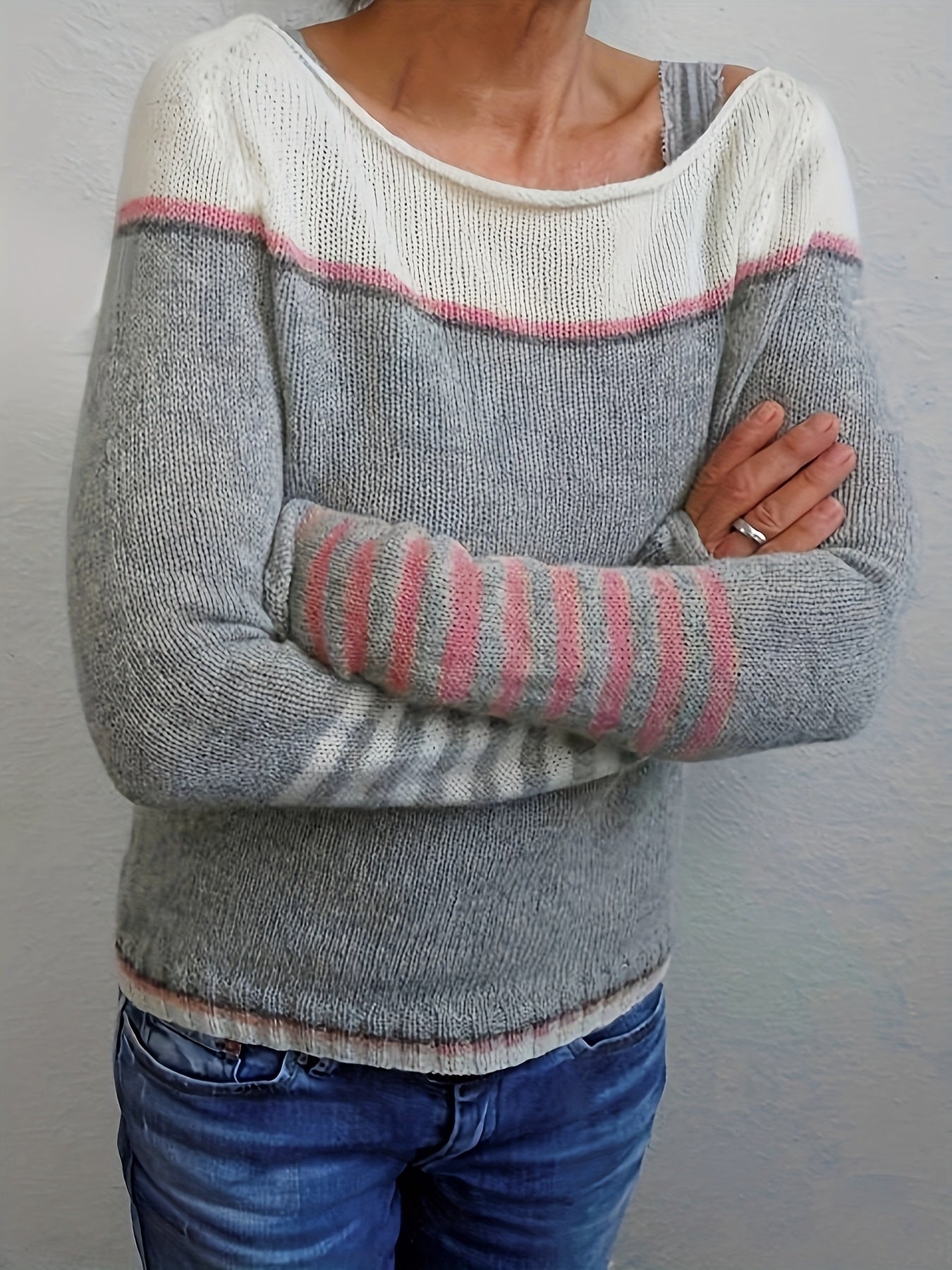 MYRABEL | RELAXED-FIT STRIPED SWEATER