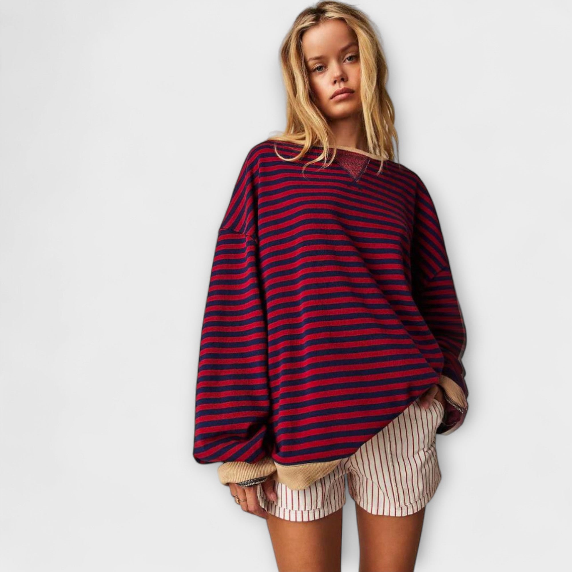 MARY | RELAXED-FIT STRIPED SWEATER