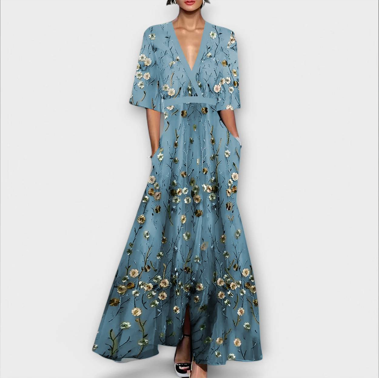 JENA - COMFORTABLE MAXI DRESS WITH TUMMY COVERAGE