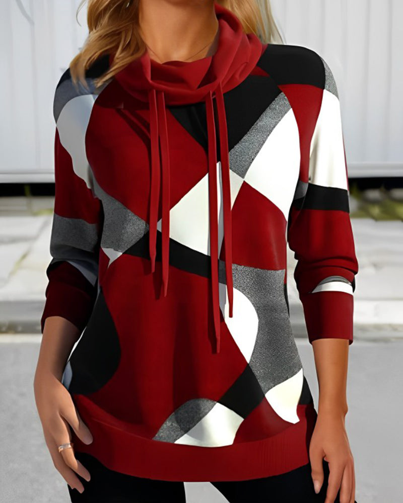 HILARY | ELEGANT RELAXED-FIT COLORBLOCK TOP