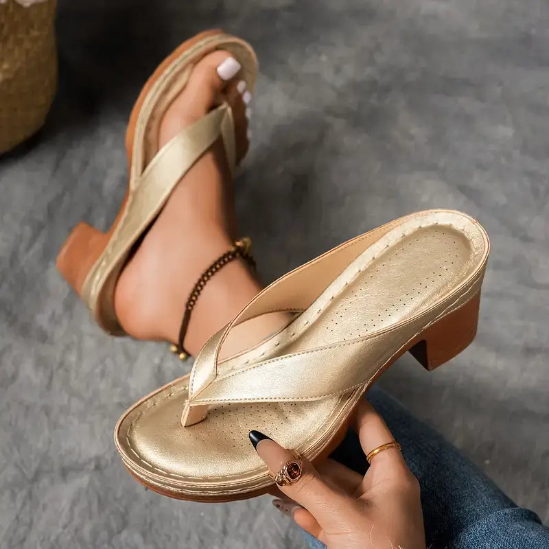 Ivy Orthopaedic Slipper with Heel